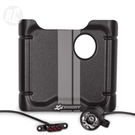 SET Voor & achter licht Lil'Buddy met frontplate GRIJS