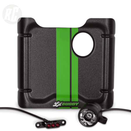 SET Voor & achter licht Lil'Buddy met frontplate GROEN